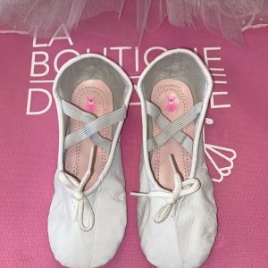Zapatilla de Ballet - Nacional en Cuero Blanco