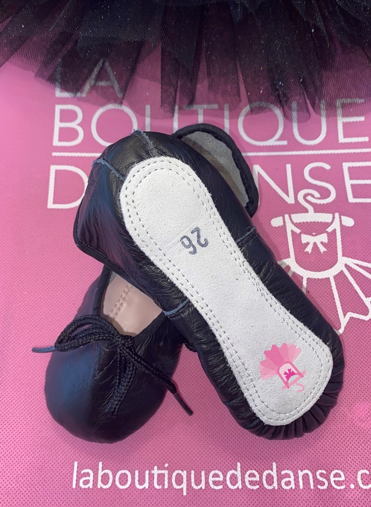 Zapatilla de Ballet - Nacional en Cuero Negro - Image 3