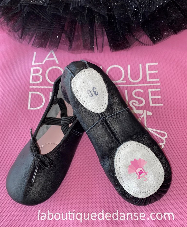 Zapatilla de Ballet - Nacional en Cuero Negro - Image 4